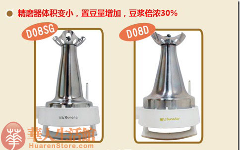 九阳豆浆机DJ13U-D08SG和DJ13U-D08D的机头