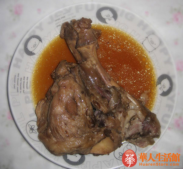 美的电压力锅卤肘子