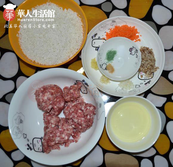 美的电压力锅食谱之珍珠丸子1