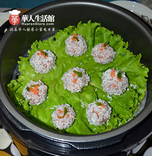 美的电压力锅食谱之珍珠丸子8