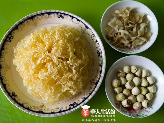 电压力锅食谱-银耳莲子汤