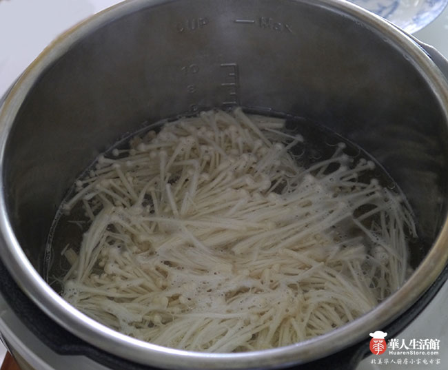 电高压锅食谱-凉拌金针菇3