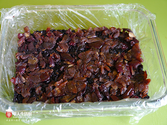 电压力锅食谱-黑米枣糕7