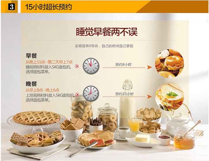 美国SKG自动面包机3920——10.15小时超长预约