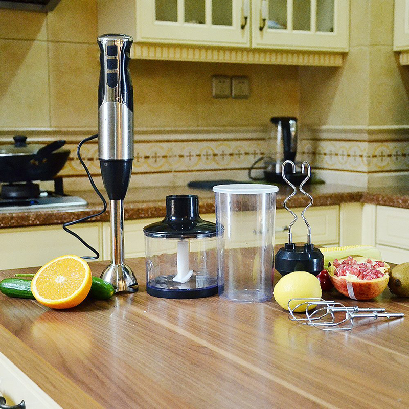 Homeleader Smart Stick 3-Speed Hand BlenderMultifunctional Food Processor Stainless Steel K39-038