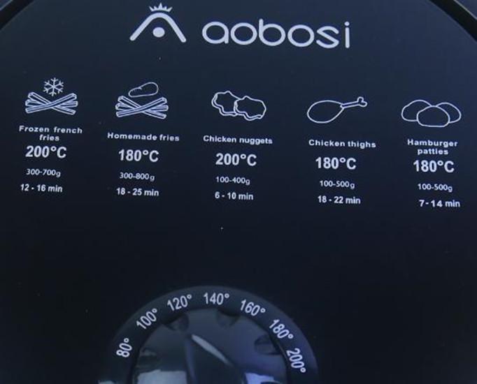 Aobosi Multi-Functional and Versatile -2.6 Quart Air Fryer KAF-1300T1