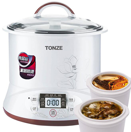 Tonze Smart Twin Ceramic Pot Electric Stewpot , slow cooker-3