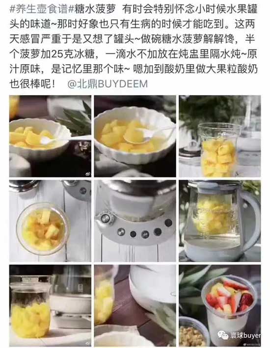 美国北鼎肖特玻璃养生壶