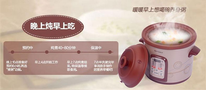 美国天际紫砂电炖锅