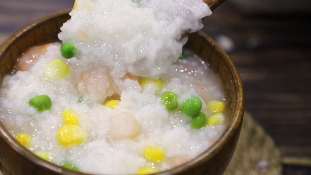 虾仁田园粥