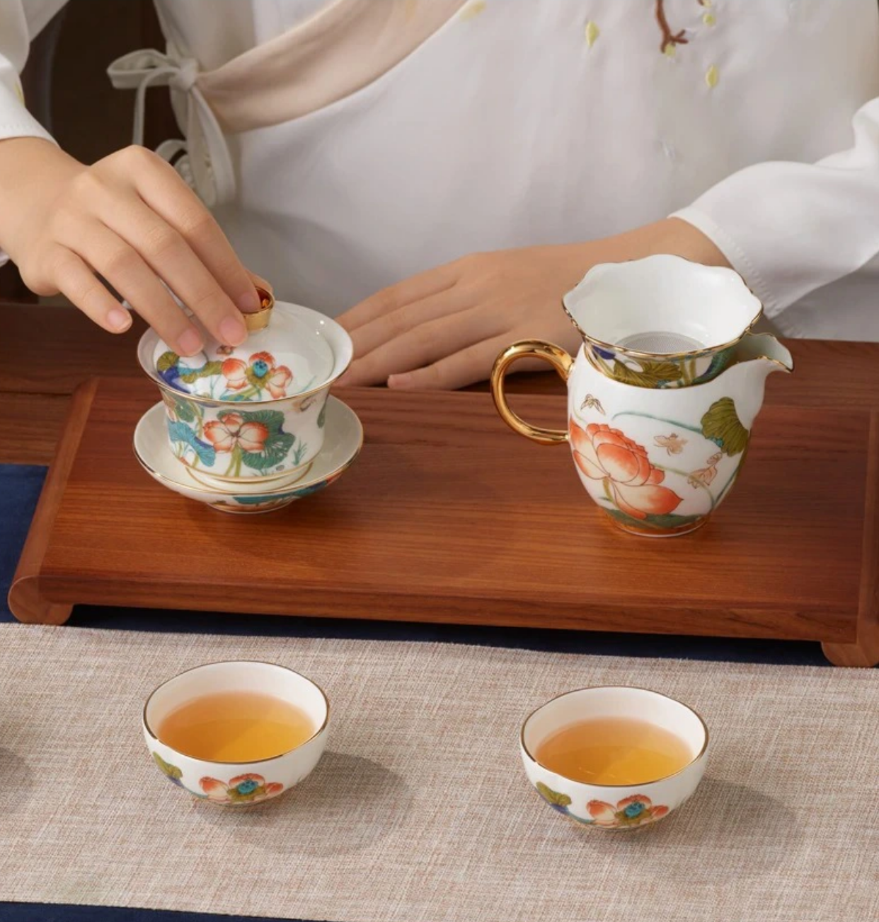 国瓷永丰源幸福和鸣9头茶具，高端瓷器，国宴品质，商务送礼首选！ 厨房有约