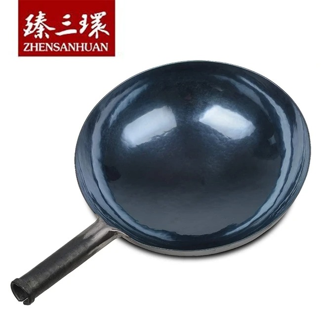 臻三环 正宗章丘铁锅 宗师铁锅30/32/34/36cm
