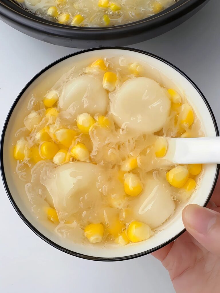 玉米马蹄银耳羹