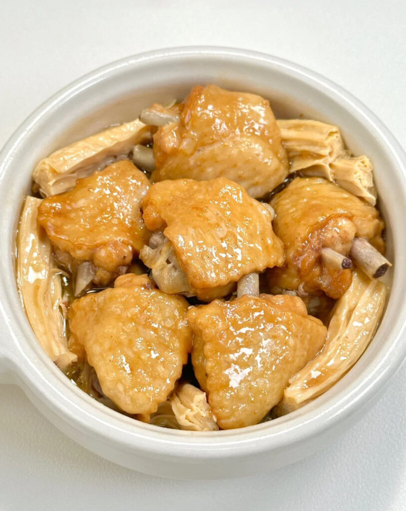 腐竹蒸鸡翅