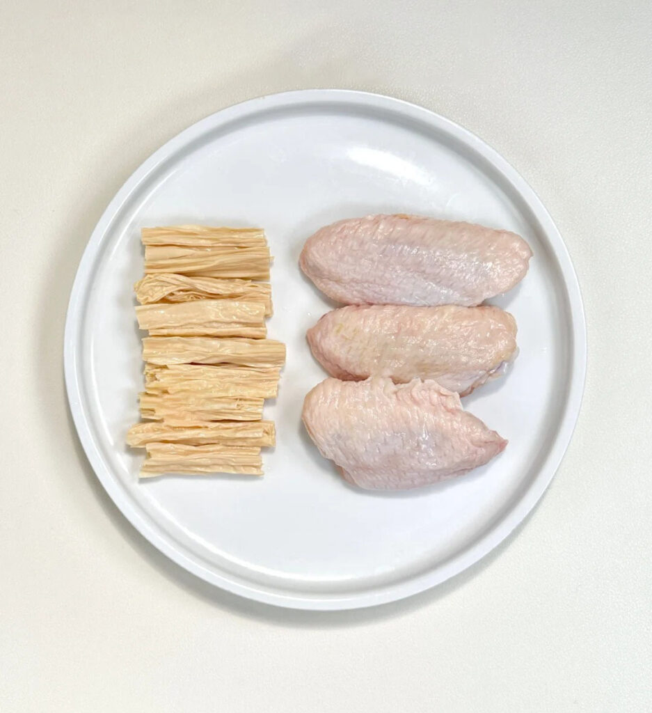 腐竹蒸鸡翅