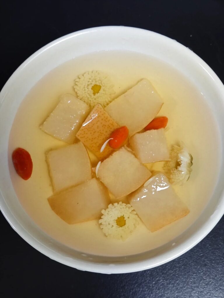 苹果菊花水