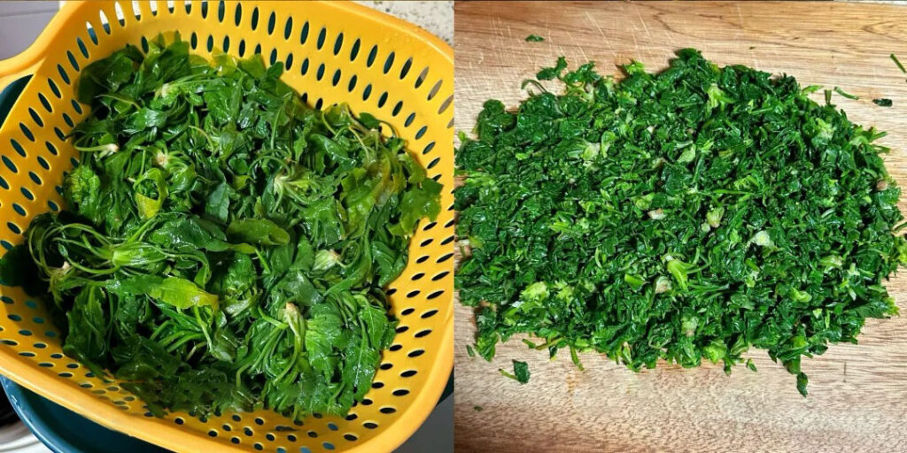 荠菜鸡蛋饺子