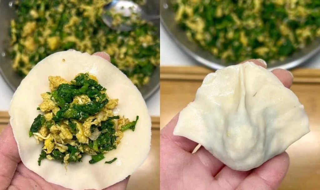 荠菜鸡蛋饺子