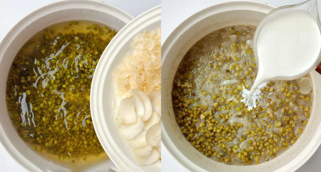 银耳绿豆羹