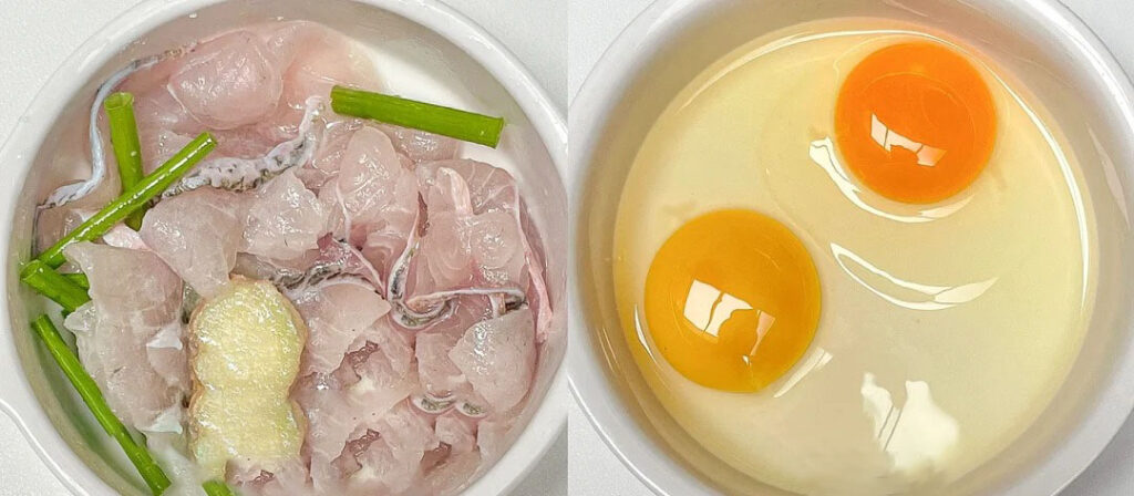 鲈鱼蒸蛋