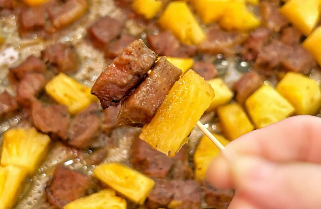 菠萝牛肉粒