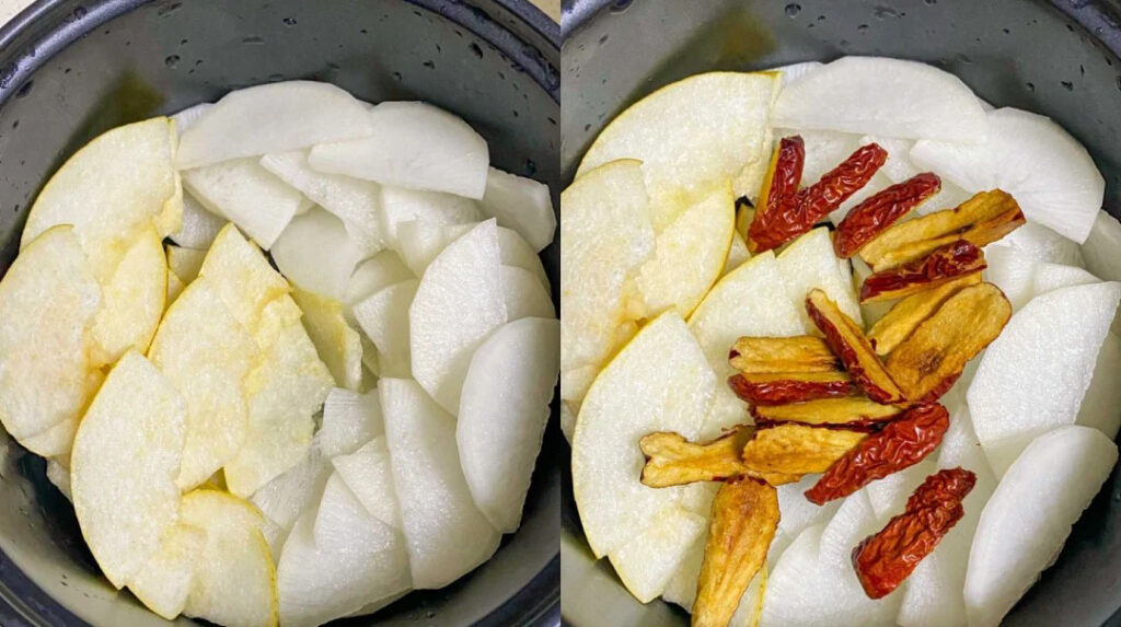 白萝卜雪梨水
