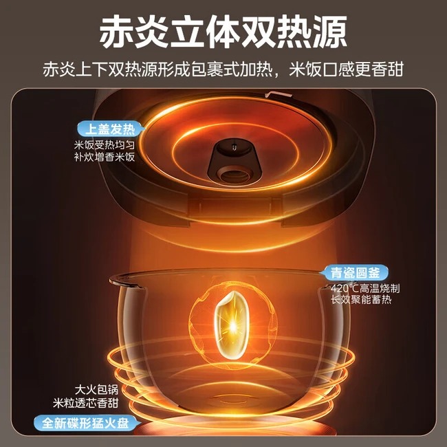 Midea美的飞快电饭煲上下同时加热