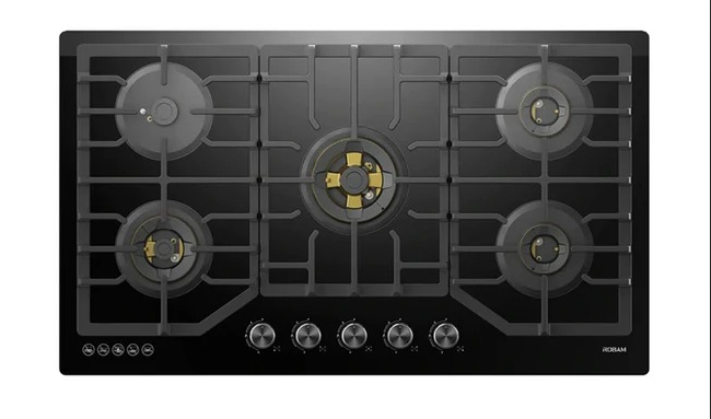 老板黑金玻璃五眼灶 ZG9500B