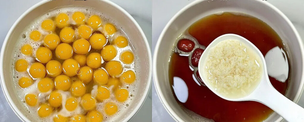 酒酿南瓜丸子羹
