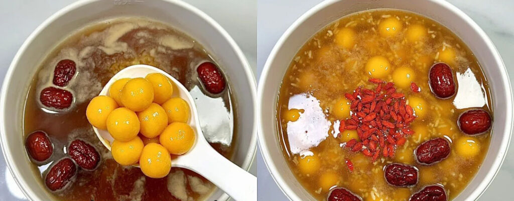 酒酿南瓜丸子羹