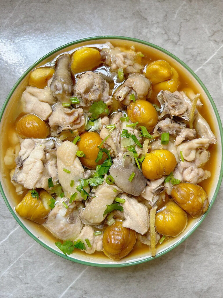板栗蒸鸡