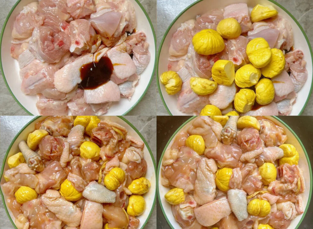板栗蒸鸡