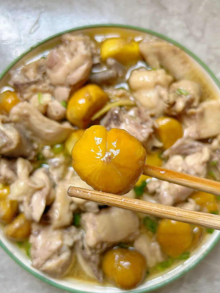 板栗蒸鸡