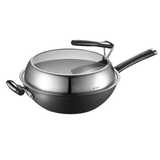 ASD爱仕达炒锅 无涂层精铁锅 32cm