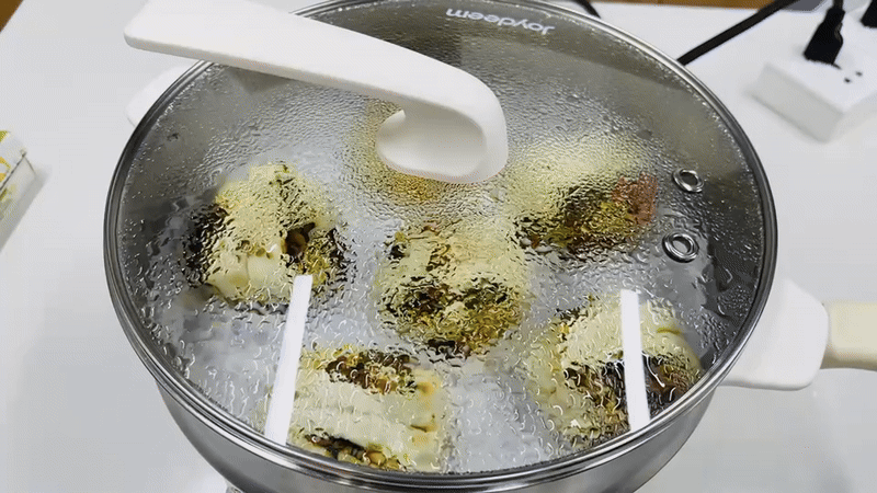 Joydeem电炒锅蒸包子不滴水