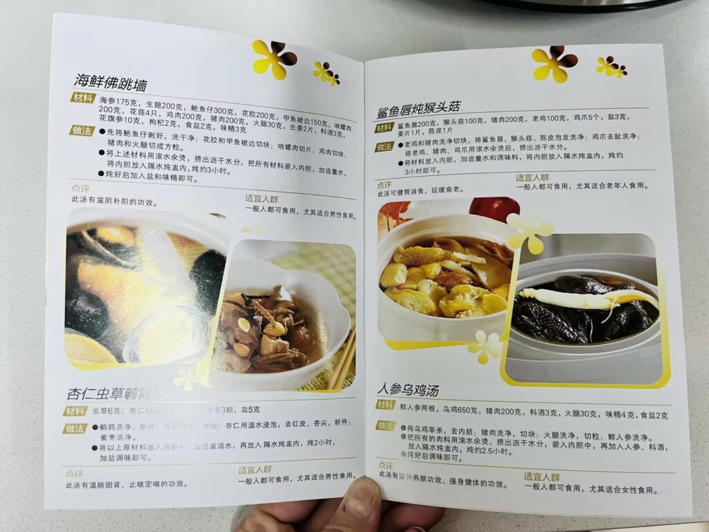 Joydeem电炖锅食谱说明书