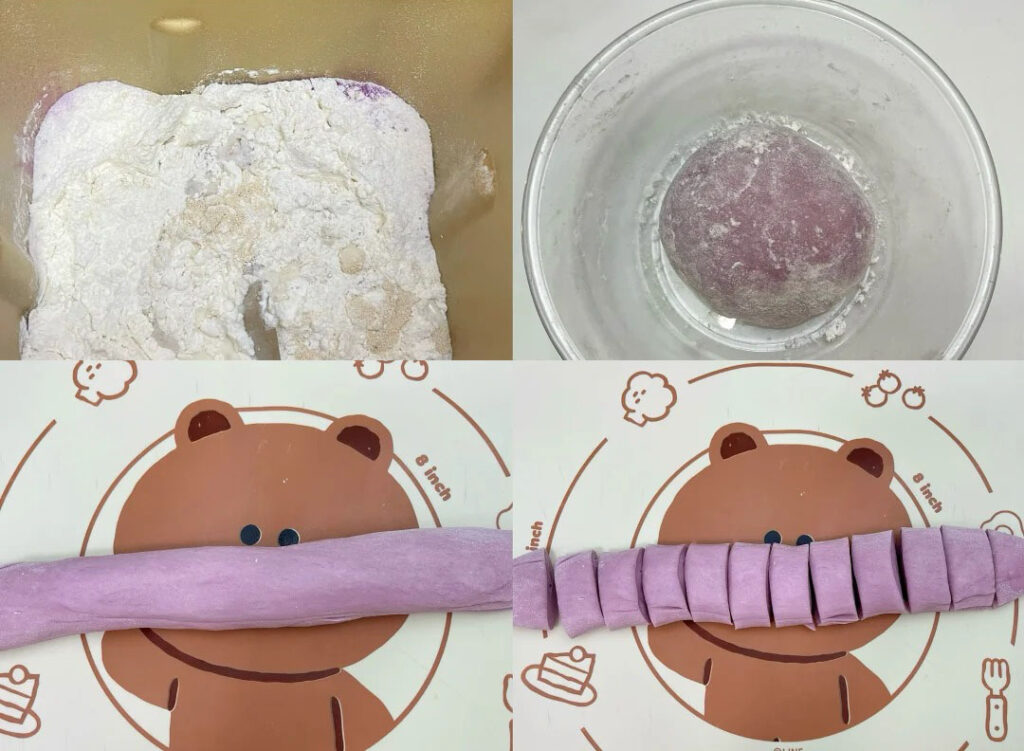 紫薯花朵馒头