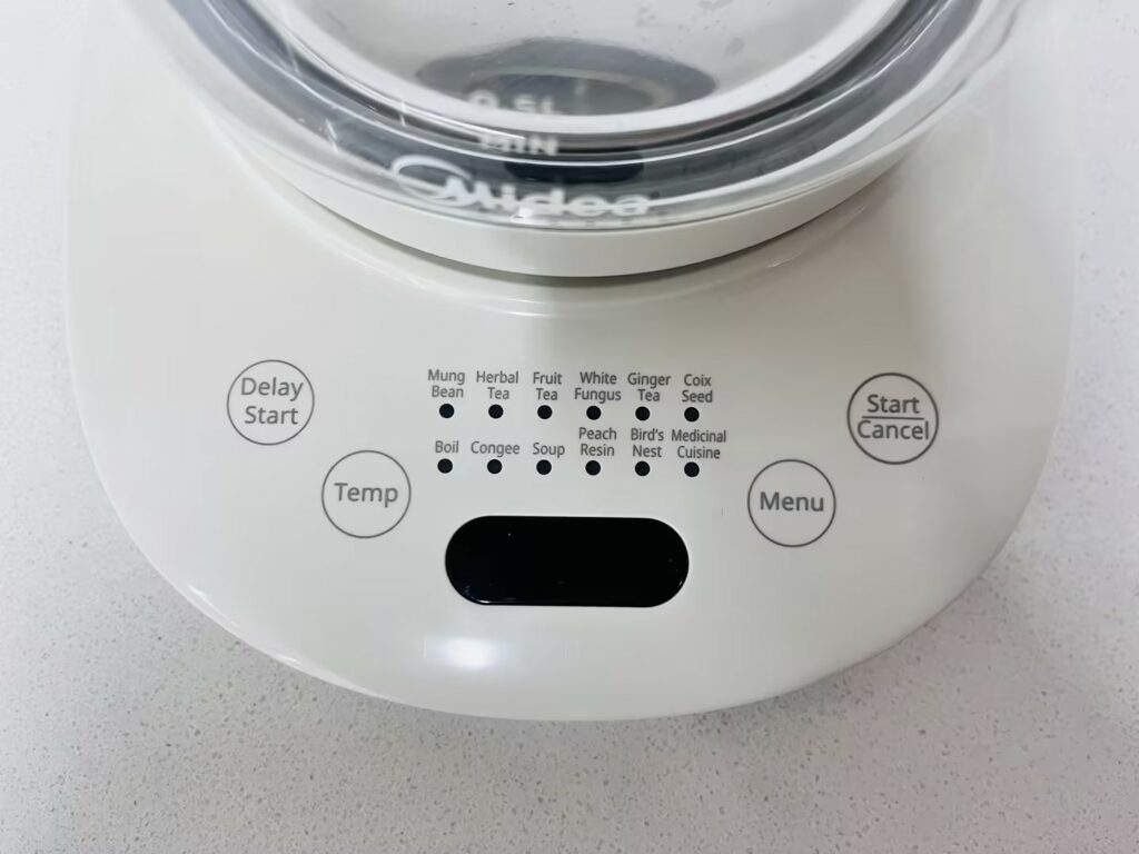 美的养生壶功能面板