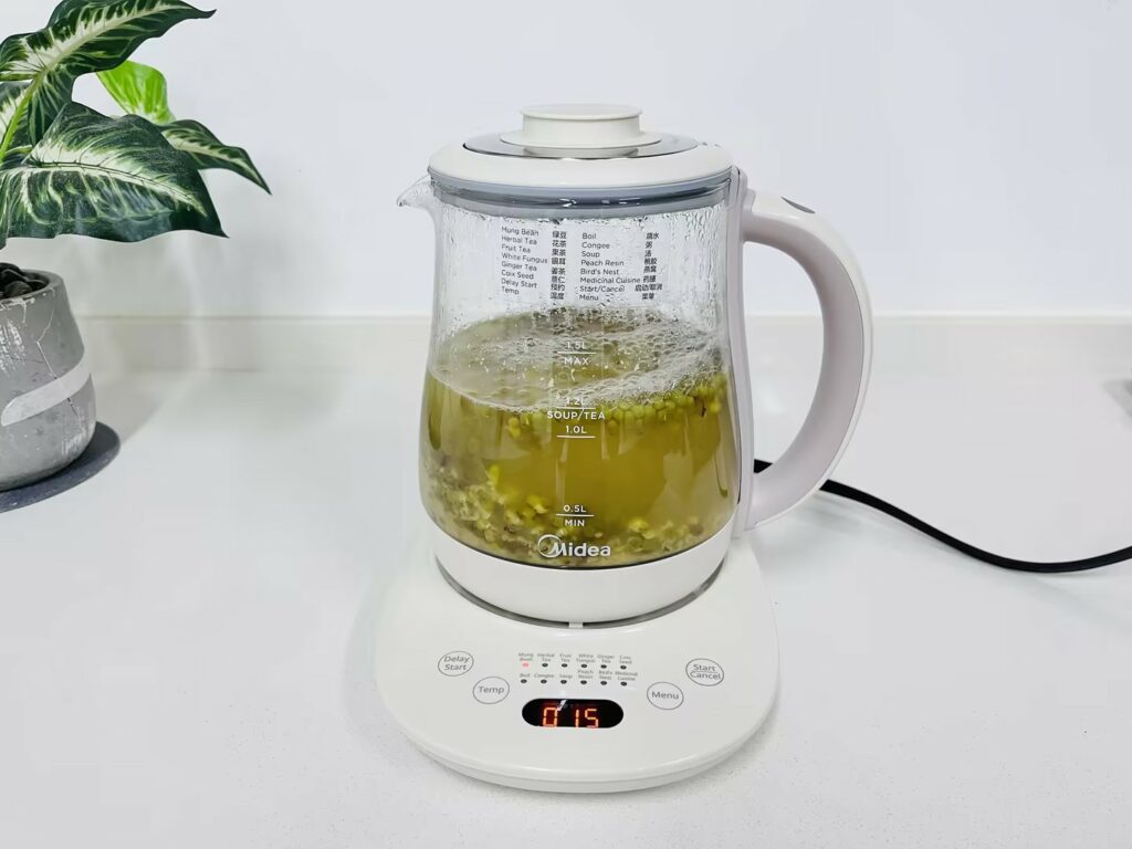 美的养生壶煮绿豆沙