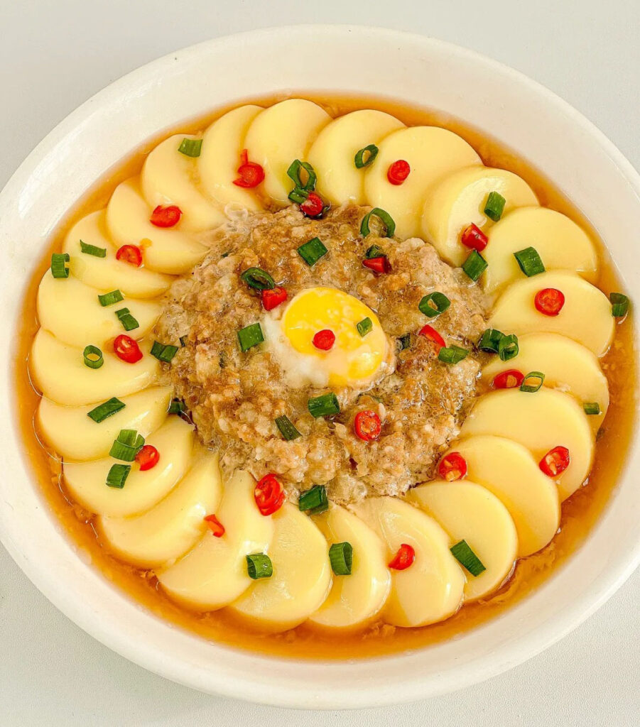 肉末豆腐蒸蛋
