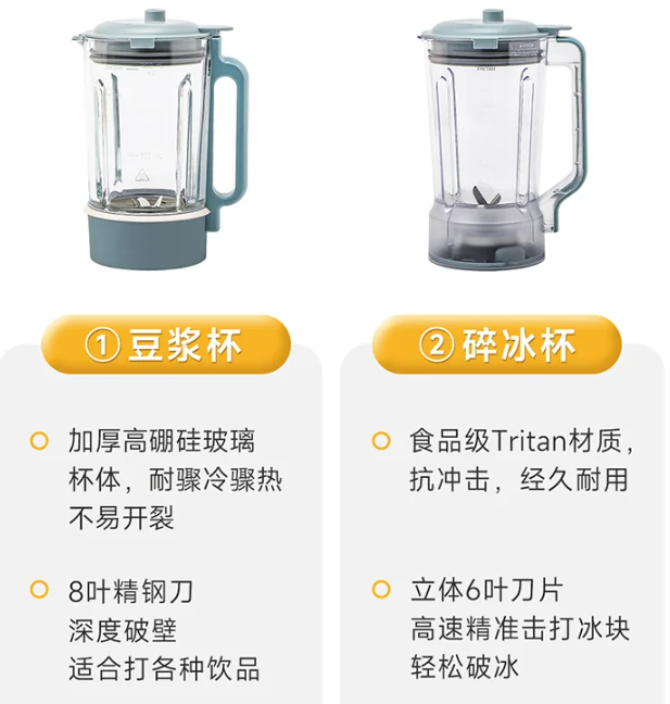 joydeem双杯破壁机材质