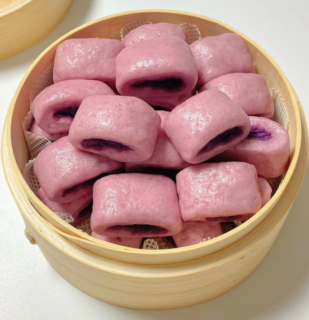 紫薯夹心小馒头