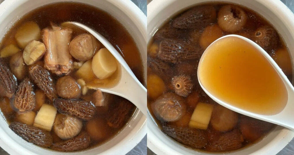 羊肚菌山药排骨汤