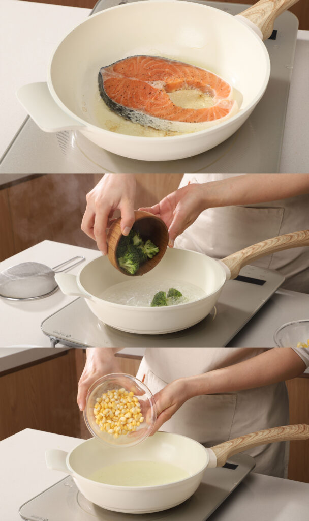 三文鱼谷物饭