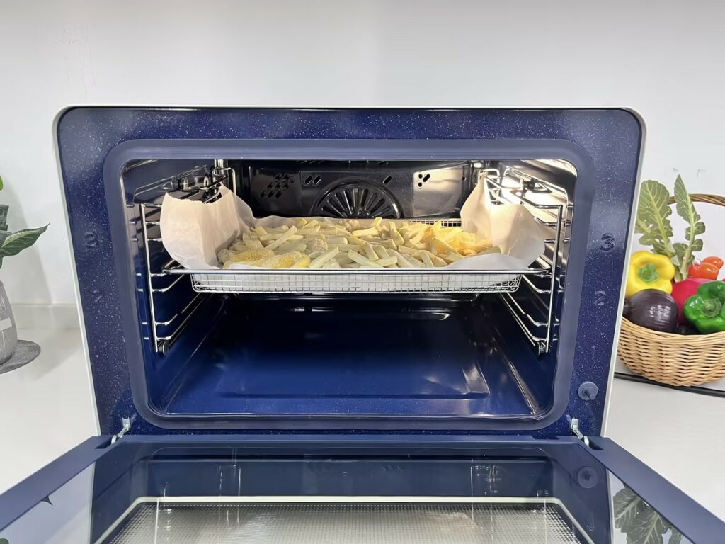 老板蒸烤箱炸薯条