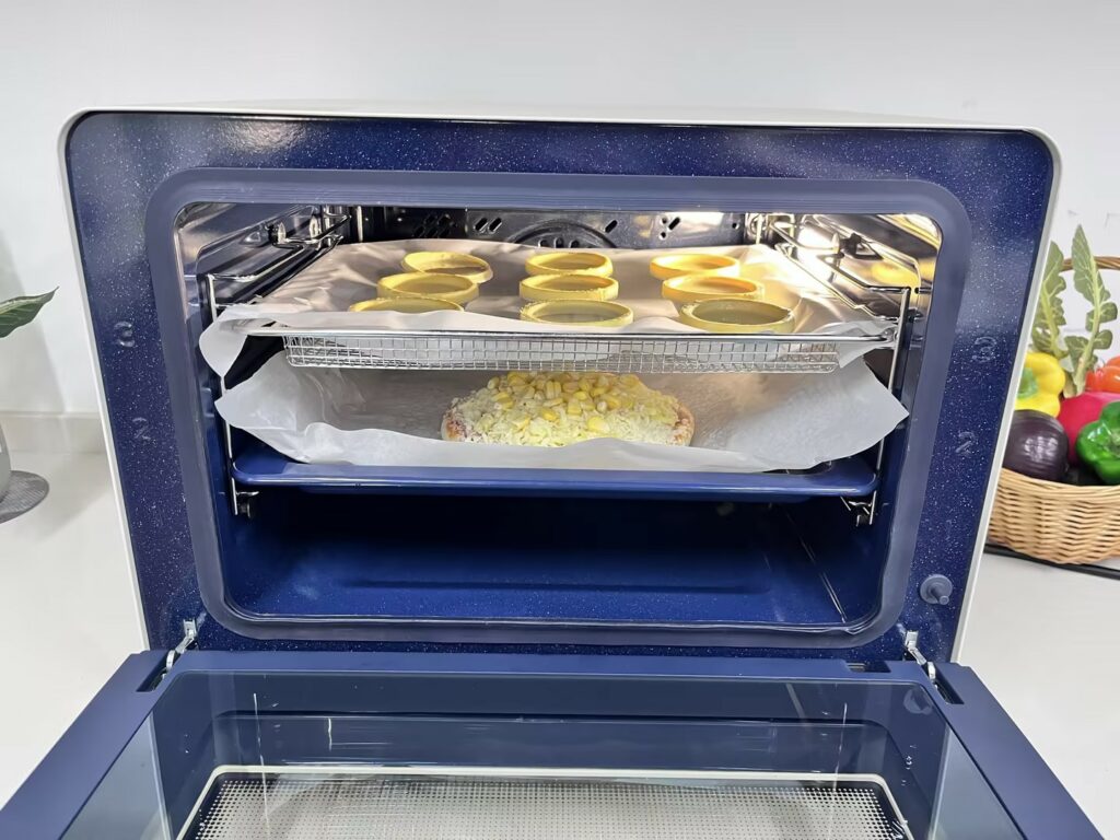 老板蒸烤炸一体机烤蛋挞