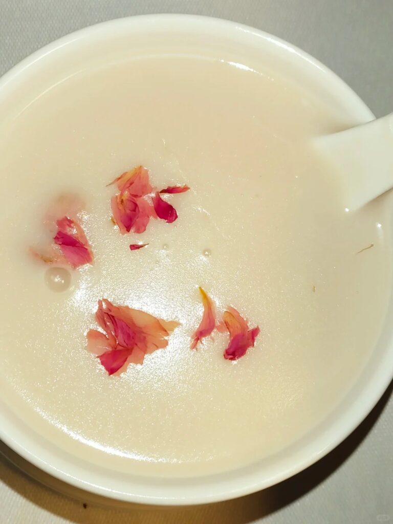 玫瑰疏肝豆浆