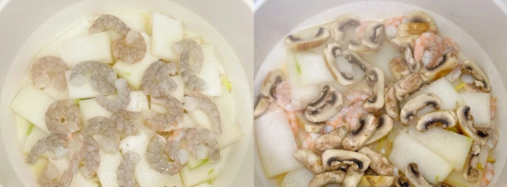 冬瓜口蘑虾仁汤